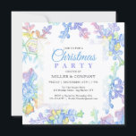 Pastel Winter Snowflakesクリスマス·企業のパーティー 招待状<br><div class="desc">このシックな休日デザインは、白い背景でのクリスマス·カスタムパーティの招待状情報を取り巻くパステルの水彩の雪片を特徴とします。四角い枠の中に、クリスマス·パーソナライズされたパーティの招待状の情報を加え企業のます。表示される文字ボックスで文字を編集します。
 #クリスマス#休日#季節#フェスティバル#冬#雪#雪#パステル#水色#パステル#モダン招待状#カラフル#クリストマス招待#法人#法人#法人#スタイリッシュ#クリスマスディナー#パーティー#</div>