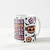 Pastel Witchy Coffee Pun Mug コーヒーマグカップ (正面右)