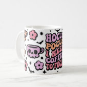 Pastel Witchy Coffee Pun Mug コーヒーマグカップ (正面左)