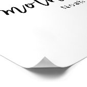 Pastel Wolf Mom Pup First Mother’s Day Nursery  ポスター (角)