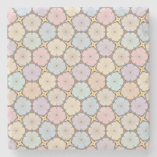 Pastel Wood Slices ストーンコースター (正面)