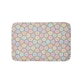 Pastel Wood Slices Drawing バスマット