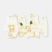 Pastel Yellow Baby Shower Cute Bunny Party Box フェイバーボックス (折り畳みなし)