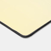 Pastel Yellow Gradient Calligraphy Personalized デスクマット (コーナー)