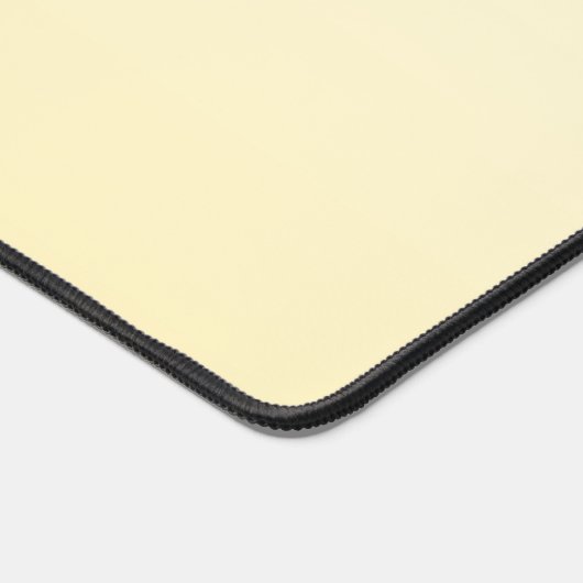 Pastel Yellow Gradient Calligraphy Personalized デスクマット (コーナー)