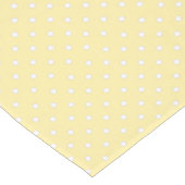 Pastel Yellow Polka Dot Pattern ショートテーブルランナー (コーナー)
