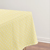 Pastel Yellow Polka Dot Pattern テーブルクロス (インサイチュ)