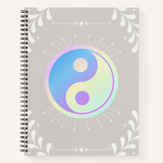 Pastel Yin-Yang notebook ノートブック (正面)