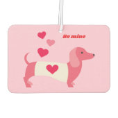 PastelHeart  Dachshund Valentine  カーエアーフレッシュナー (裏面)