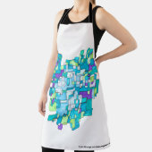 Pastellfarbene Endlose Quadratische Gelassenheit エプロン (インサイチュ)