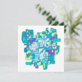 Pastellfarbene Endlose Quadratische Gelassenheit  サンキューカード (スタンド正面)