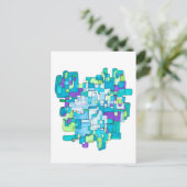 Pastellfarbene Endlose Quadratische Gelassenheit  シーズンポストカード (スタンド正面)