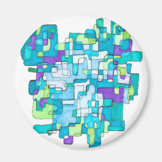 Pastellfarbene Endlose Quadratische Gelassenheit  マグネット