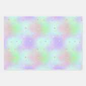 Pastels and Gold Glitter Design ラッピングペーパーシート (正面)
