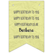 Pastels Happy Birthday to You Any Age 8 Photos バンティングフラッグ (第1の旗)