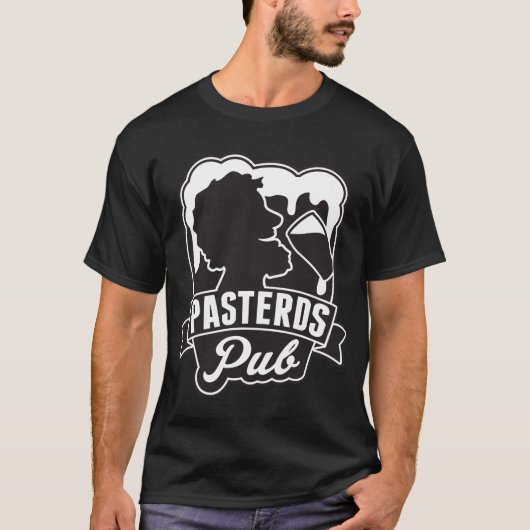 PasterdsのパブB&Wのロゴ Tシャツ (正面)