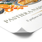 Pastiera Napoletana – Vintage Italian Dessert ポスター (角)