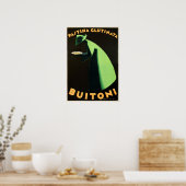 PASTINA GLUTINATA BUITONIパスタ・バイ・フェデリコ・セネカ ポスター (キッチン)