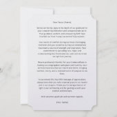 Pastorの評価サンキューカード-フローラ サンキューカード (裏面)