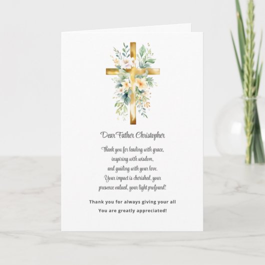 Pastorの評価サンキューカード-フローラ サンキューカード (正面)