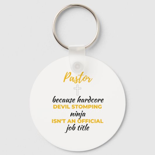 Pastorはハードコアデビルストンプ忍者bl キーホルダー (正面)