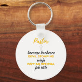 Pastorはハードコアデビルストンプ忍者bl キーホルダー (正面)