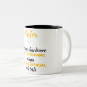 Pastorはハードコアデビルストンプ忍者bl ツートーンマグカップ (正面右)