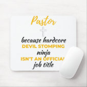 Pastorはハードコアデビルストンプ忍者bl マウスパッド (マウス)