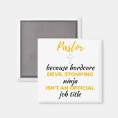 Pastorはハードコアデビルストンプ忍者bl マグネット (正面/裏面)