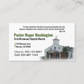 PastorまたはDeacon Photo Churchビジネスカード 名刺 (正面)