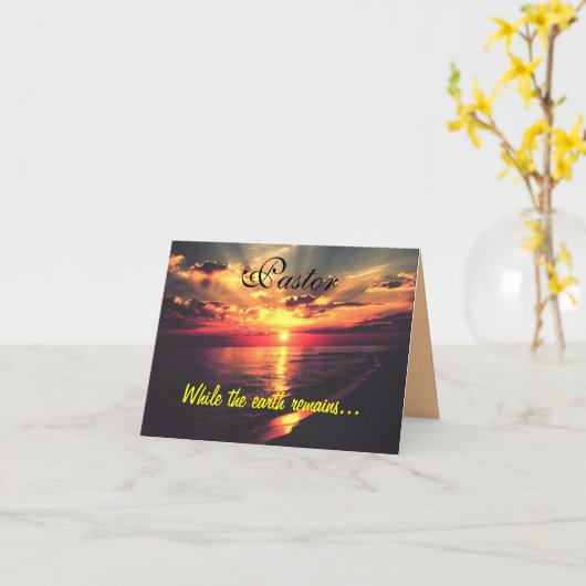 Pastorカード カード (黄色い花)