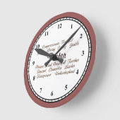 Pastor属性 ラウンド壁時計 (傾斜)