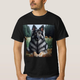 Pastor Alemán Gris de Pelo Largo, Elegancia Canina Tシャツ