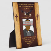 Pastor Anniversary Giftアイディア、Pastor Annovation フォトプラーク (側面)