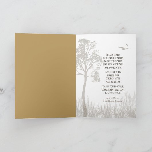 Pastor Annovation Day - -自然 Name Insert Car カード (内部)