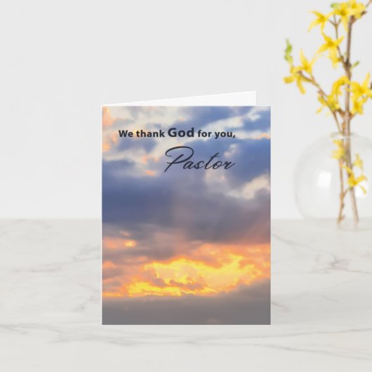 Pastor Annovation Greeting Card カード (黄色い花)