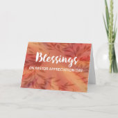 Pastor Appreciation Day Blessings Leafy Branches カード (正面)