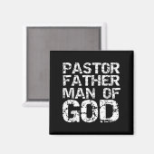 Pastor Appreciation Gift For Dads Pastor Father Ma マグネット (正面/裏面)