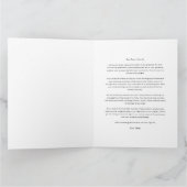 Pastor Appreciation Thank You Card - Floral カード (内部)