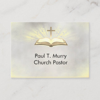 Pastor Christian Cross Ministry Business Card 名刺
