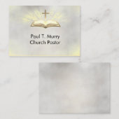 Pastor Christian Cross Ministry Business Card 名刺 (正面/裏面)