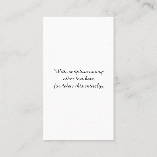 Pastor Custom 名刺 (裏面)