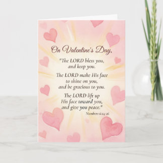 Pastor Custom Name Valentines Day Blessing シーズンカード