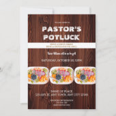 Pastor Fire & Fellowship Potluck Invitation 招待状 (正面)