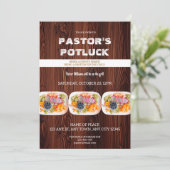 Pastor Fire & Fellowship Potluck Invitation 招待状 (スタンド正面)