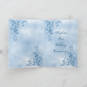 Pastor Greeting Card: Sky Blue Elegance カード (内部)