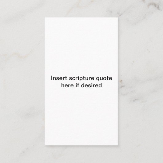 Pastor Matching Custom 名刺 (裏面)