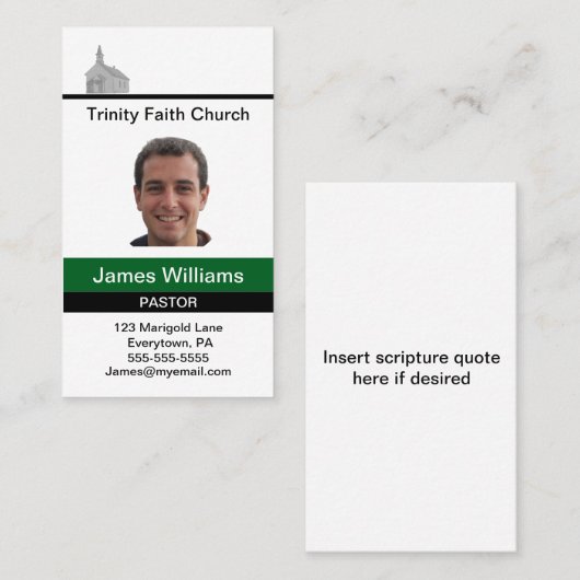 Pastor Matching Custom 名刺 (正面/裏面)