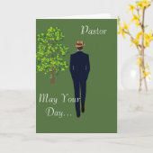 Pastor May your日は次の通り カード (黄色い花)