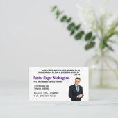 Pastor or Deacon Photo Church名刺 名刺 (スタンド正面)